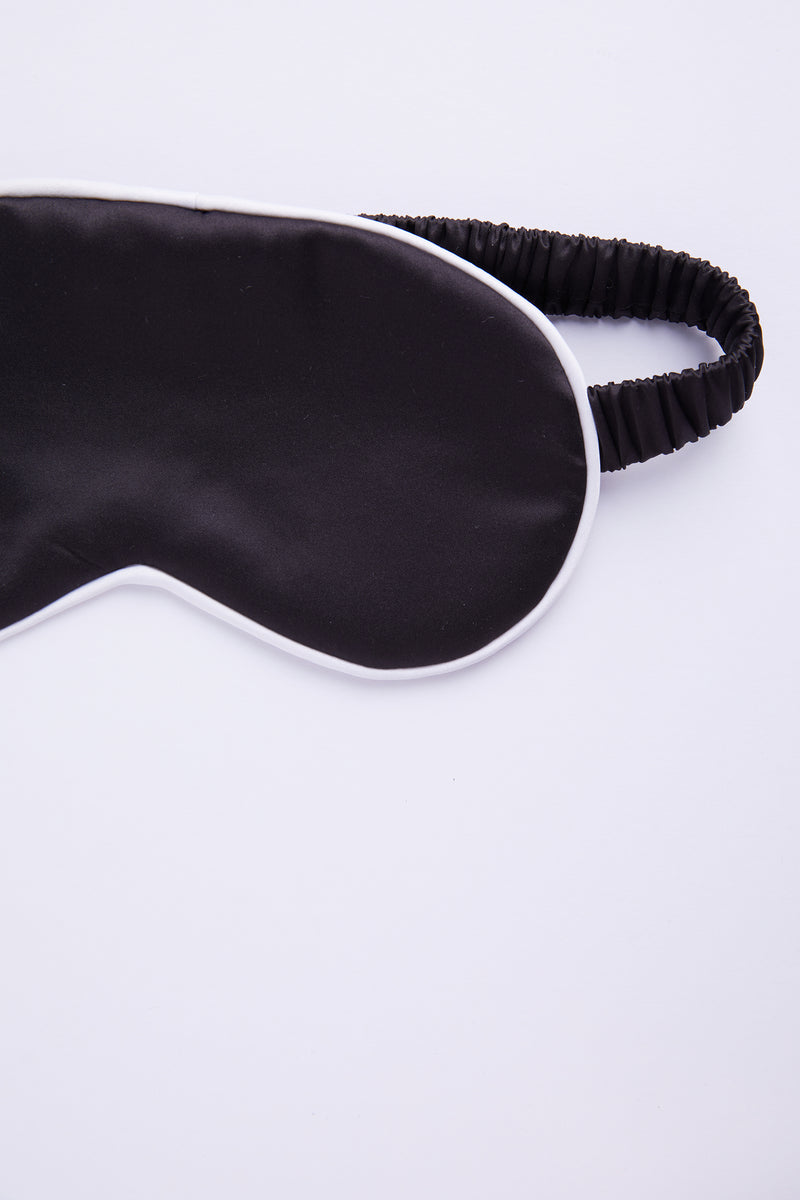 Personalised Satin Eye Mask Black HA Designs LTD